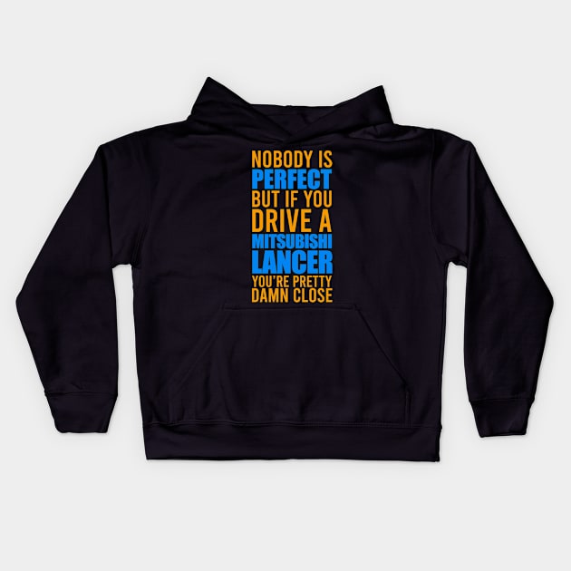 Mitsubishi Lancer Evolution Owners Kids Hoodie by VrumVrum